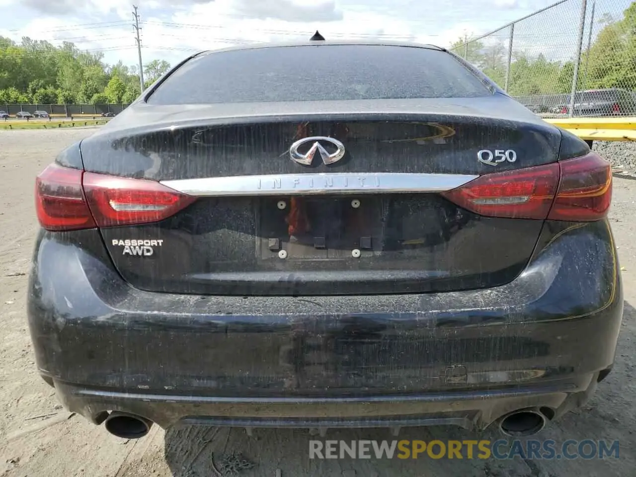 6 Photograph of a damaged car JN1EV7ARXLM250505 INFINITI Q50 2020