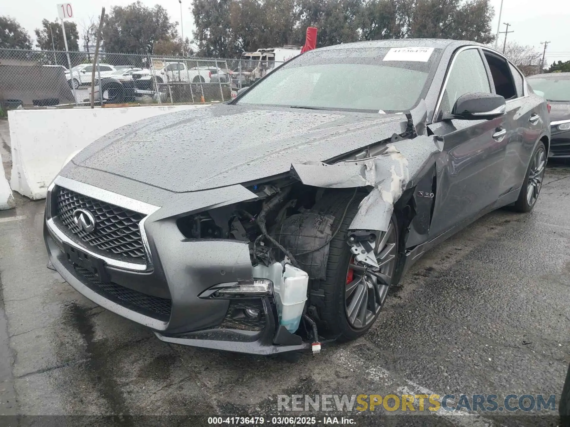 2 Photograph of a damaged car JN1FV7AP1LM630061 INFINITI Q50 2020