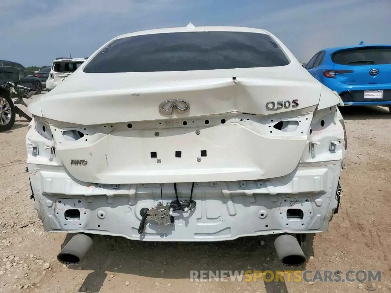 6 Photograph of a damaged car JN1FV7AR1LM660114 INFINITI Q50 2020