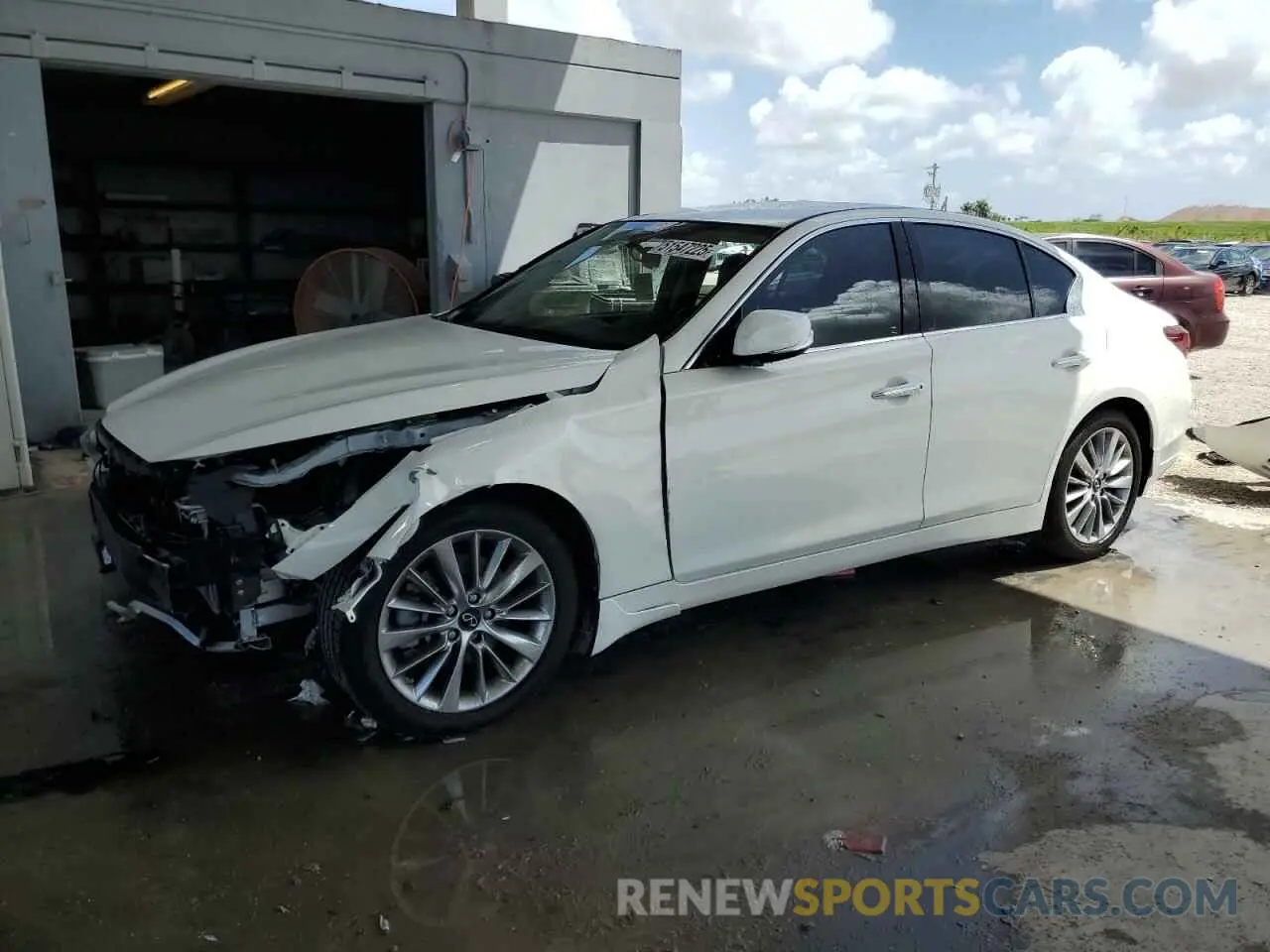 1 Photograph of a damaged car JN1EV7AP3MM704352 INFINITI Q50 2021