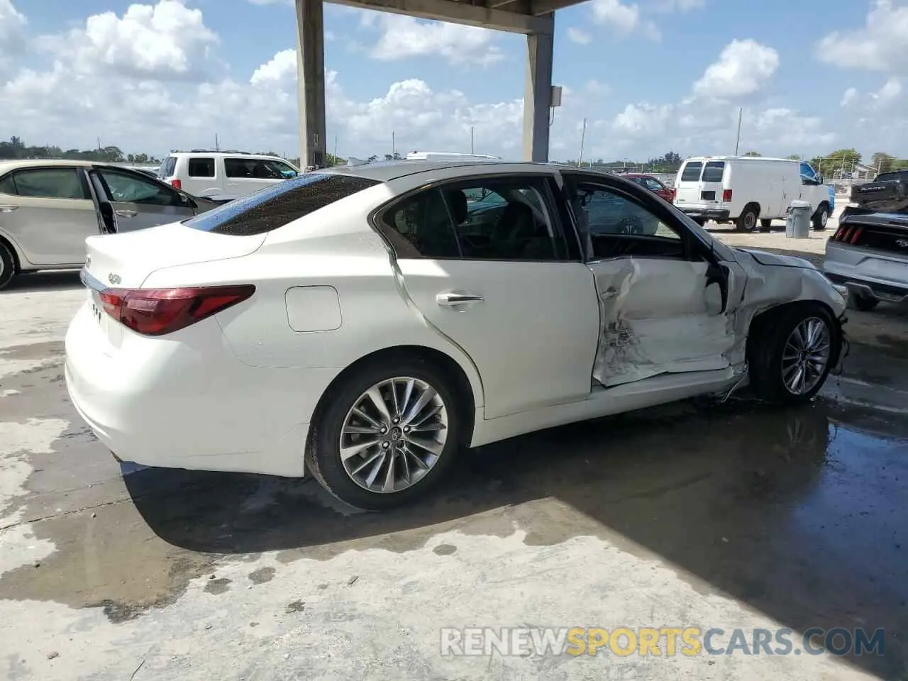 3 Photograph of a damaged car JN1EV7AP3MM704352 INFINITI Q50 2021