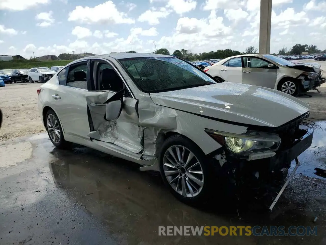 4 Photograph of a damaged car JN1EV7AP3MM704352 INFINITI Q50 2021