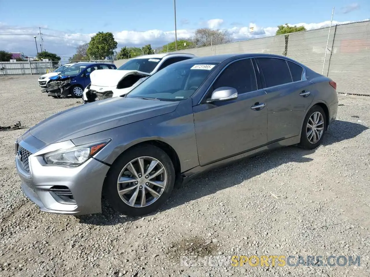 1 Photograph of a damaged car JN1EV7AP5MM706121 INFINITI Q50 2021