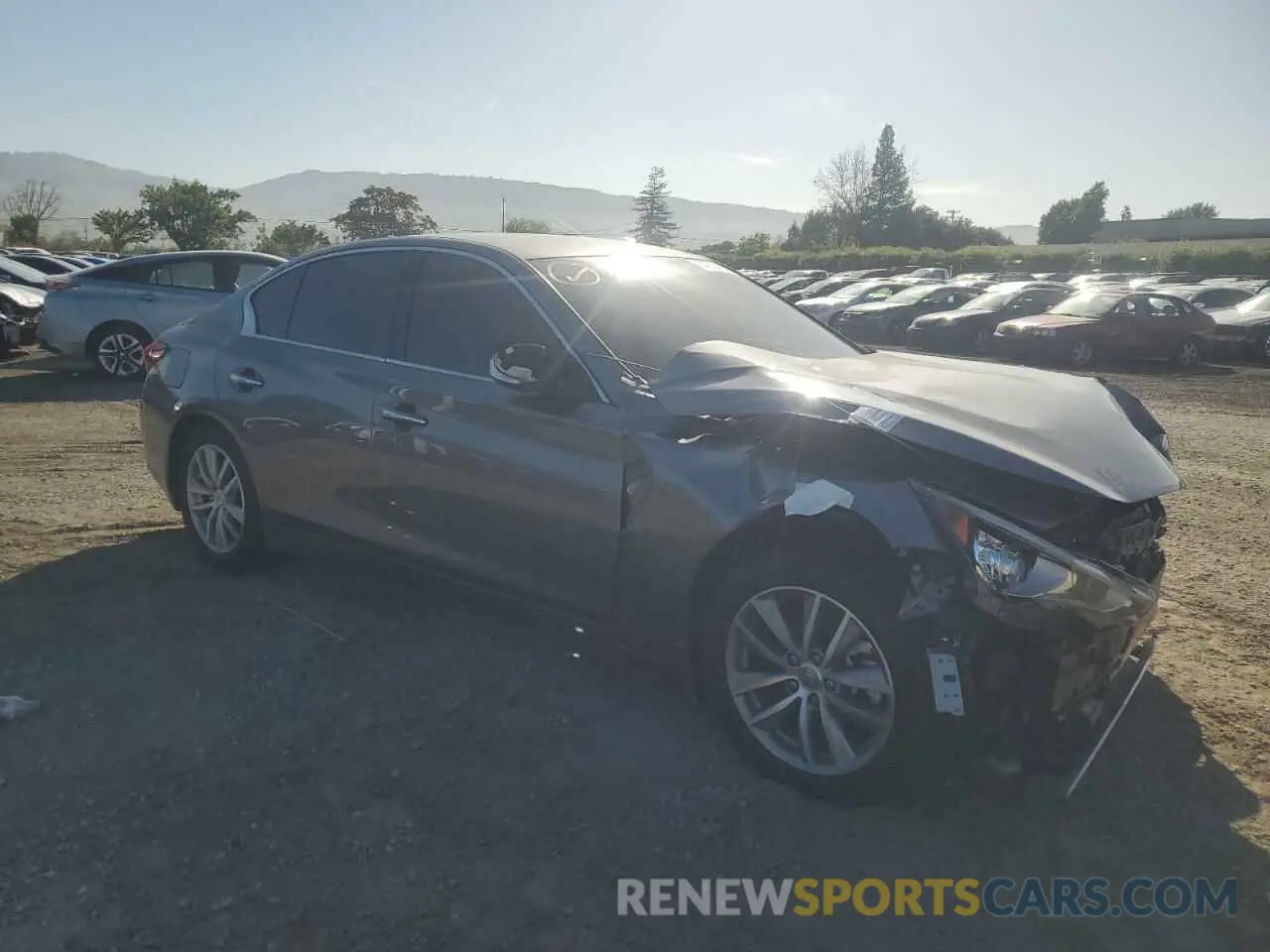 4 Photograph of a damaged car JN1EV7AP9MM704145 INFINITI Q50 2021
