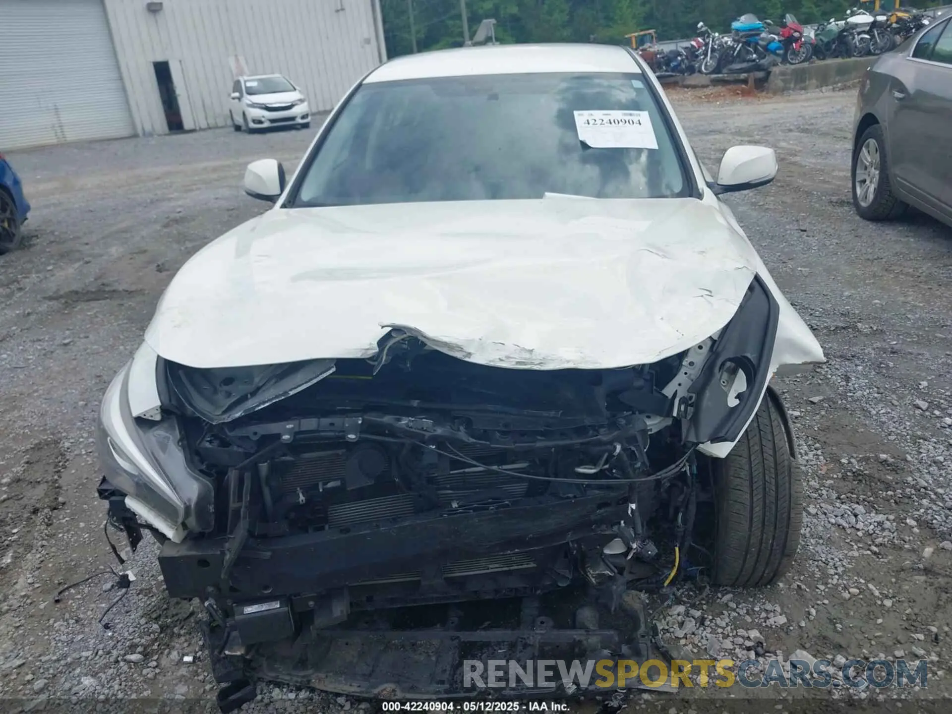 12 Photograph of a damaged car JN1EV7APXMM700248 INFINITI Q50 2021
