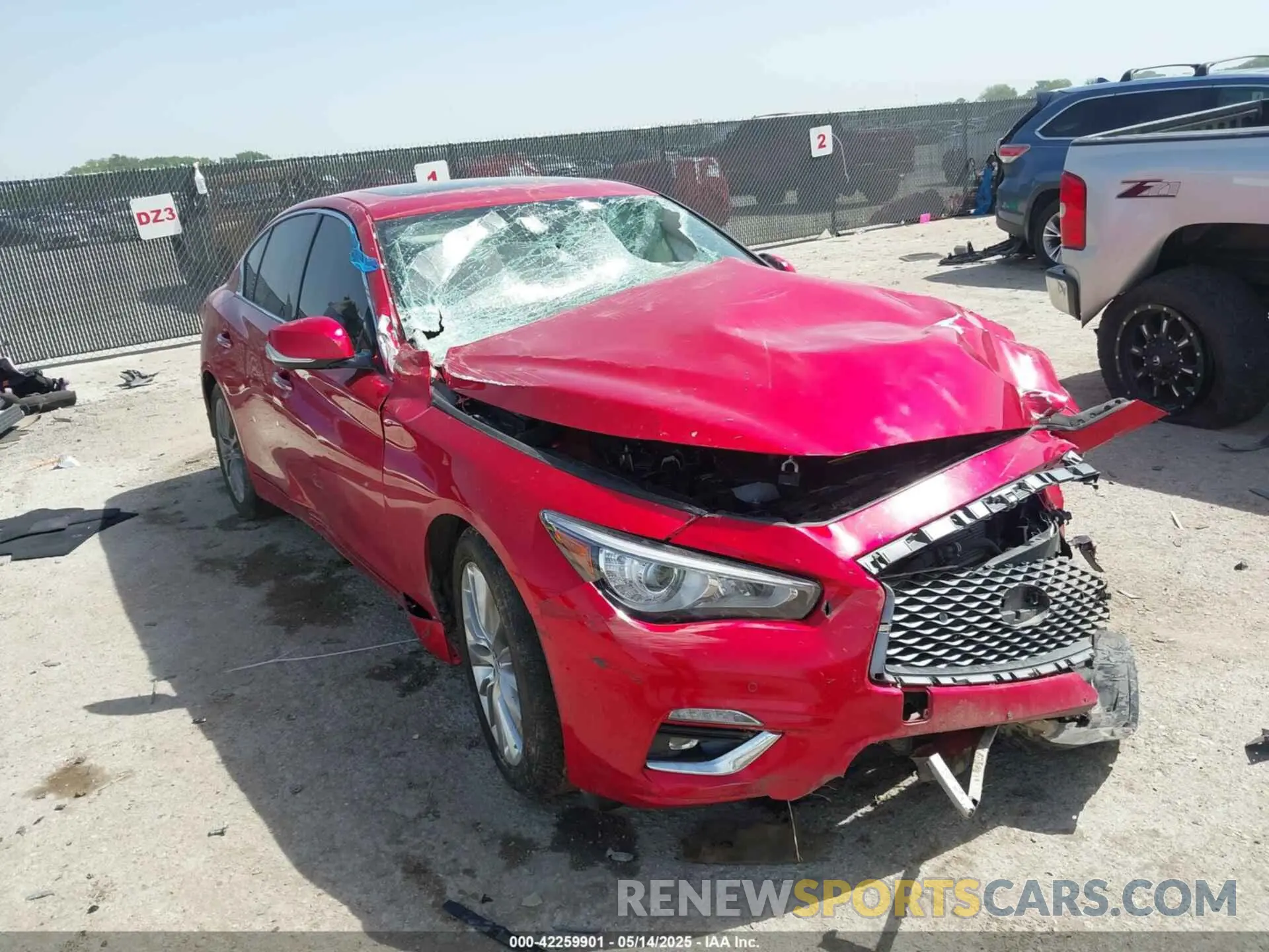1 Photograph of a damaged car JN1EV7BP1MM705935 INFINITI Q50 2021