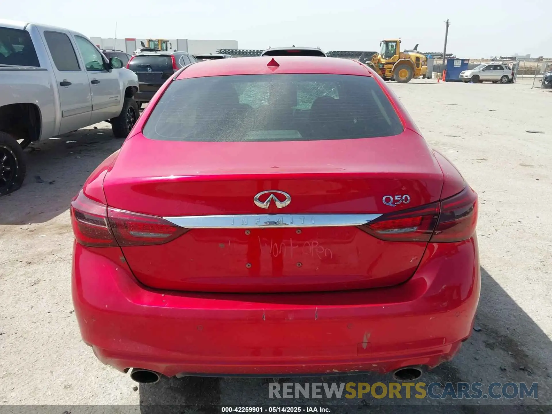 15 Photograph of a damaged car JN1EV7BP1MM705935 INFINITI Q50 2021