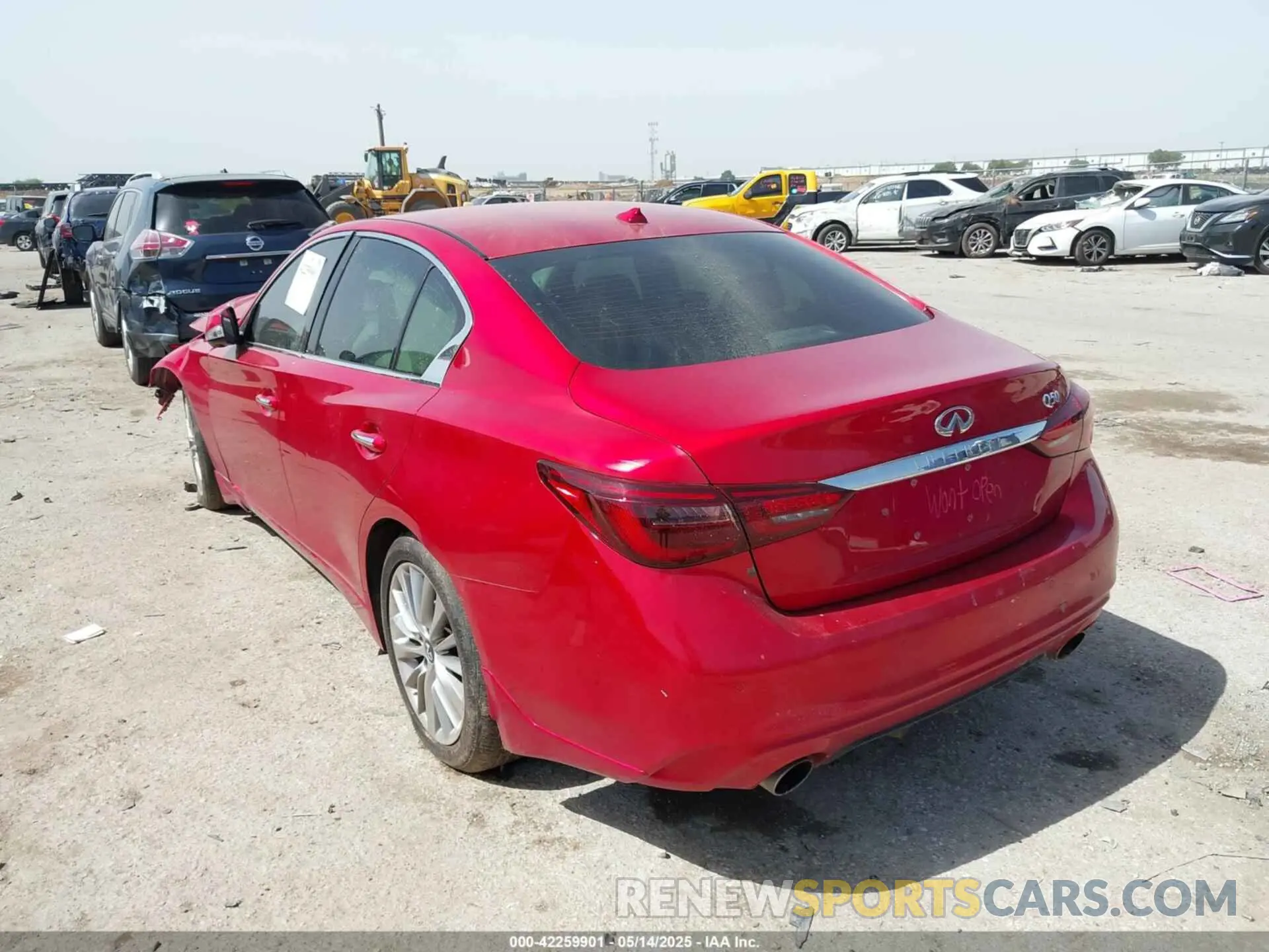 3 Photograph of a damaged car JN1EV7BP1MM705935 INFINITI Q50 2021