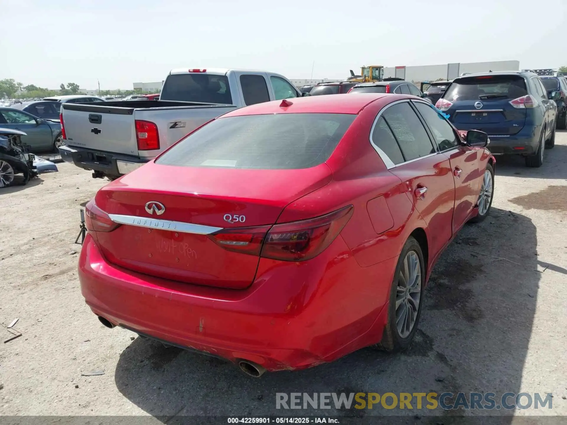 4 Photograph of a damaged car JN1EV7BP1MM705935 INFINITI Q50 2021