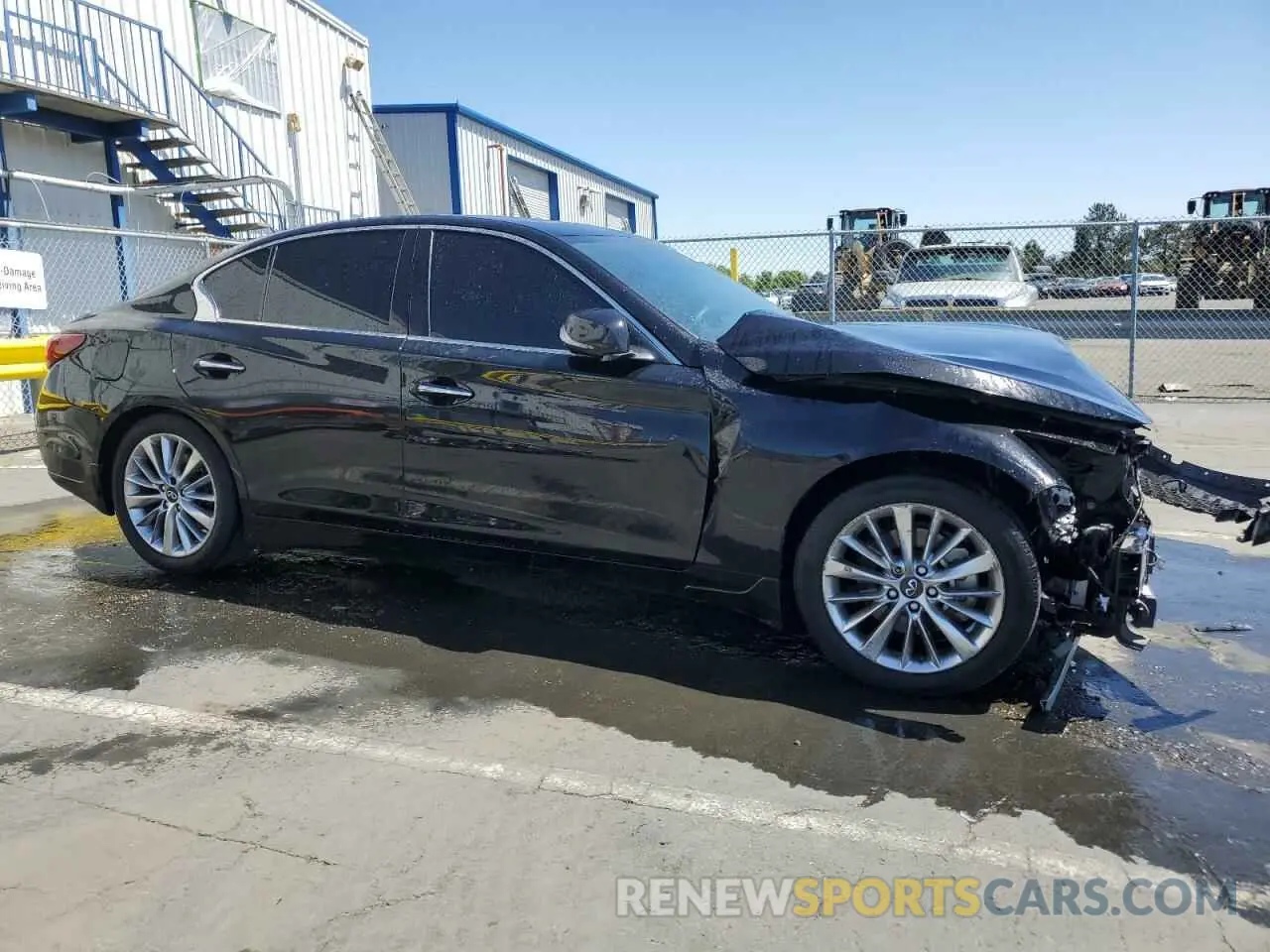 4 Photograph of a damaged car JN1EV7BP2MM700596 INFINITI Q50 2021