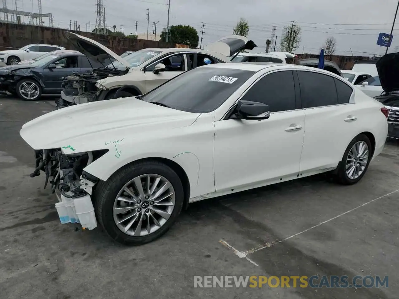 1 Photograph of a damaged car JN1EV7BP2MM706933 INFINITI Q50 2021