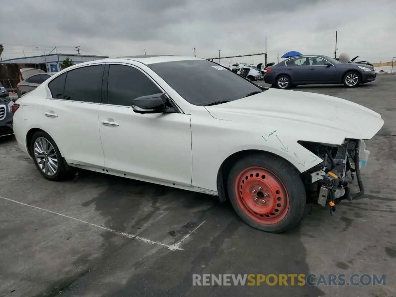 4 Photograph of a damaged car JN1EV7BP2MM706933 INFINITI Q50 2021