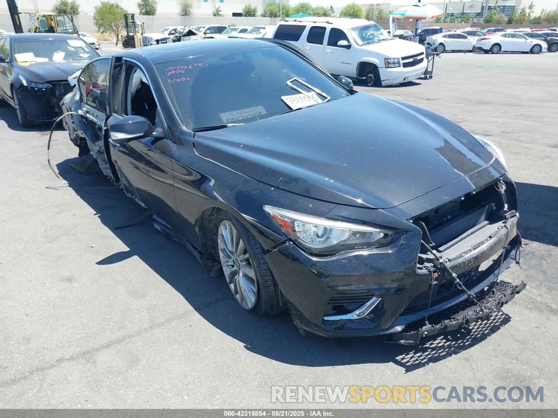 1 Photograph of a damaged car JN1EV7BP2MM707502 INFINITI Q50 2021