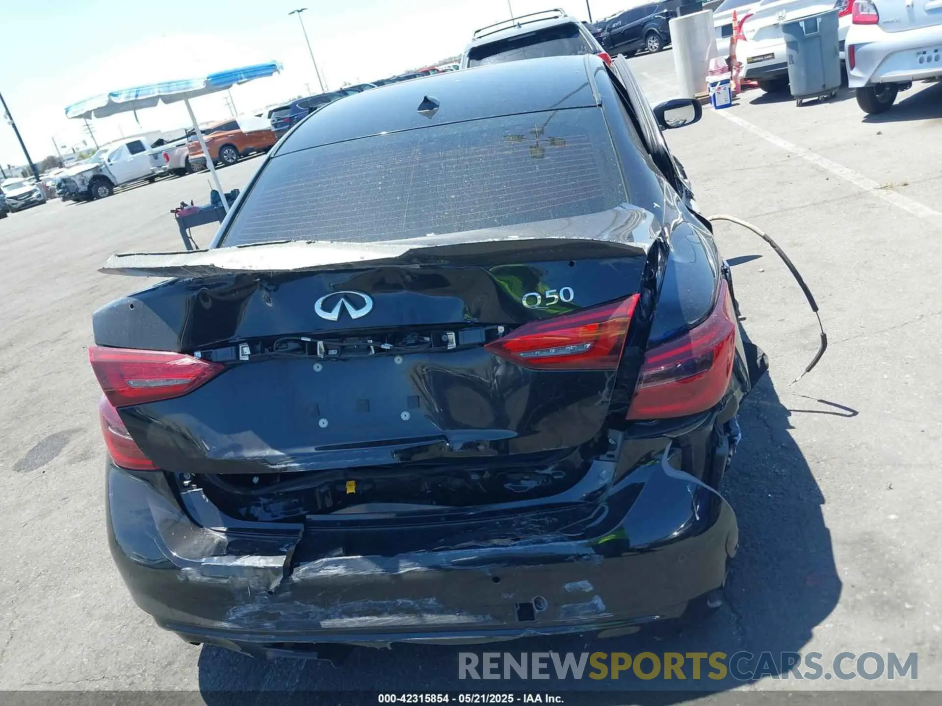 16 Photograph of a damaged car JN1EV7BP2MM707502 INFINITI Q50 2021