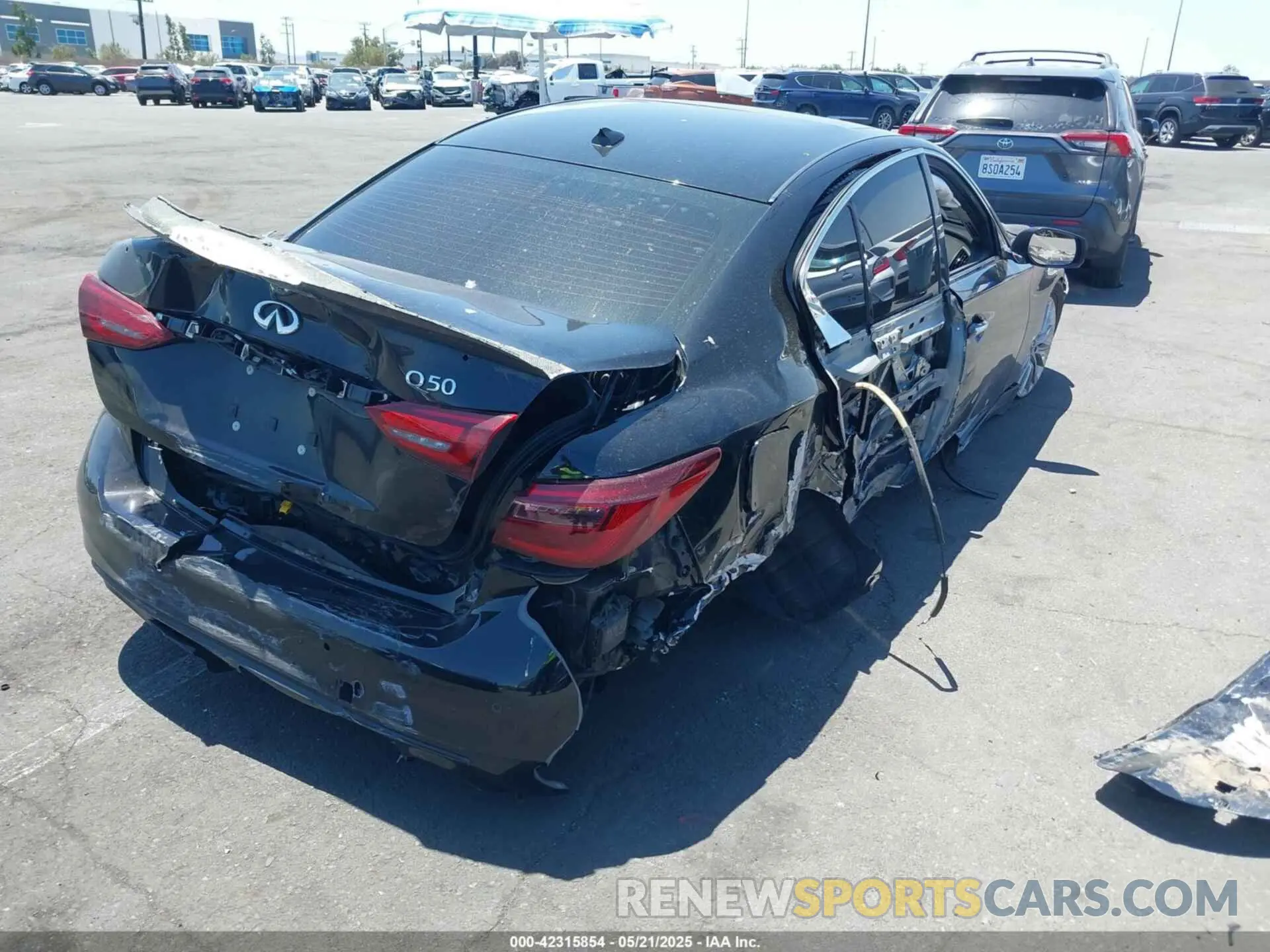 4 Photograph of a damaged car JN1EV7BP2MM707502 INFINITI Q50 2021