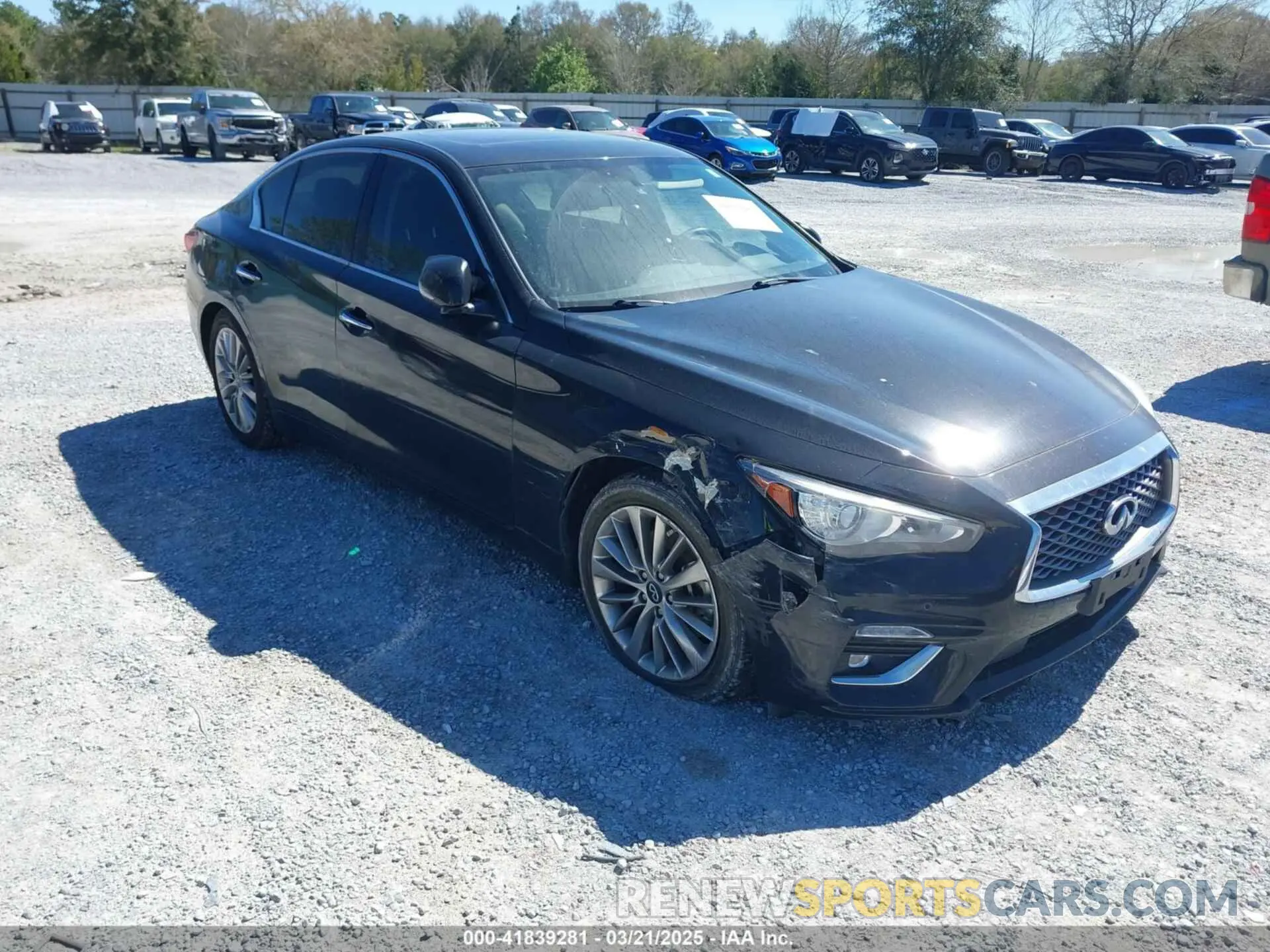 1 Photograph of a damaged car JN1EV7BP2MM707788 INFINITI Q50 2021