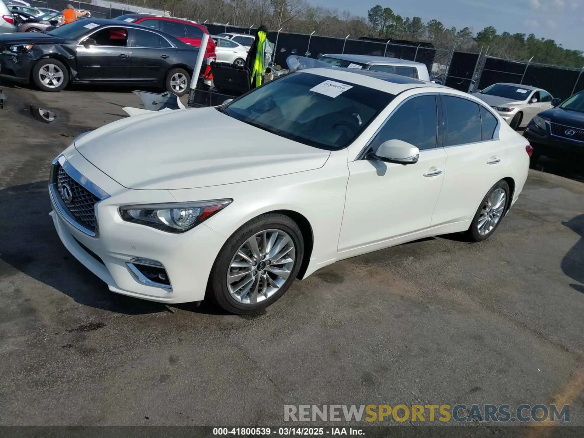 2 Photograph of a damaged car JN1EV7BP3MM700462 INFINITI Q50 2021