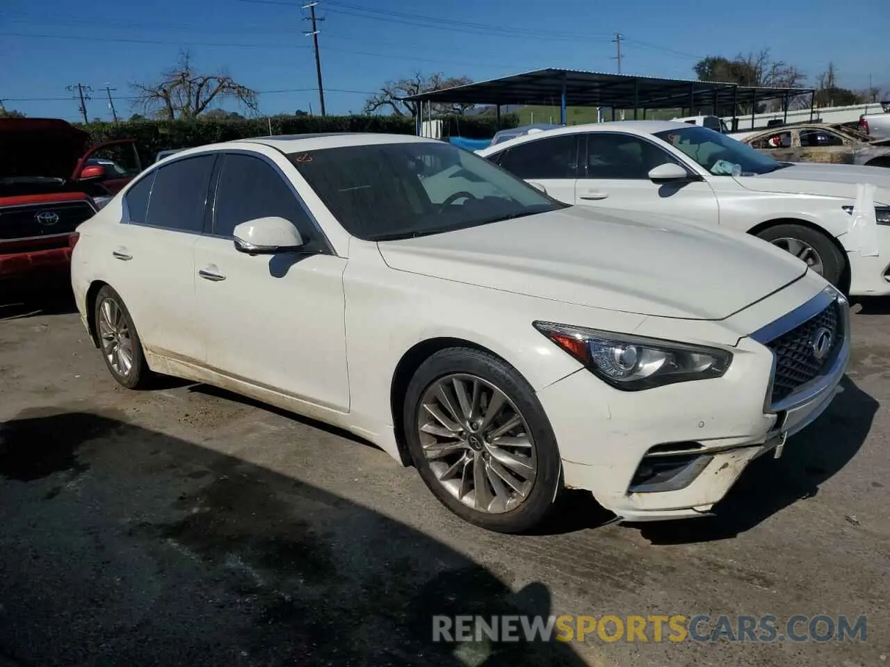 4 Photograph of a damaged car JN1EV7BP3MM701546 INFINITI Q50 2021