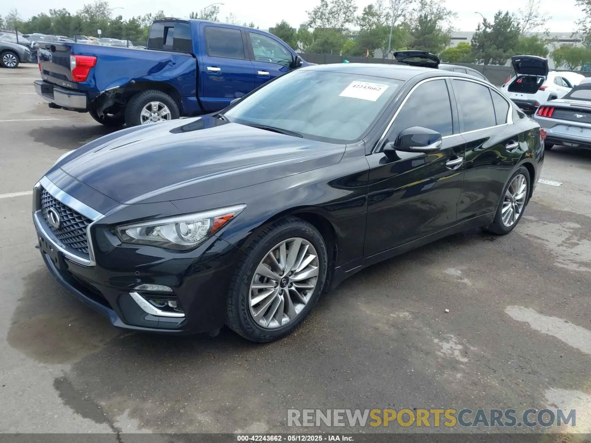 2 Photograph of a damaged car JN1EV7BP3MM701837 INFINITI Q50 2021