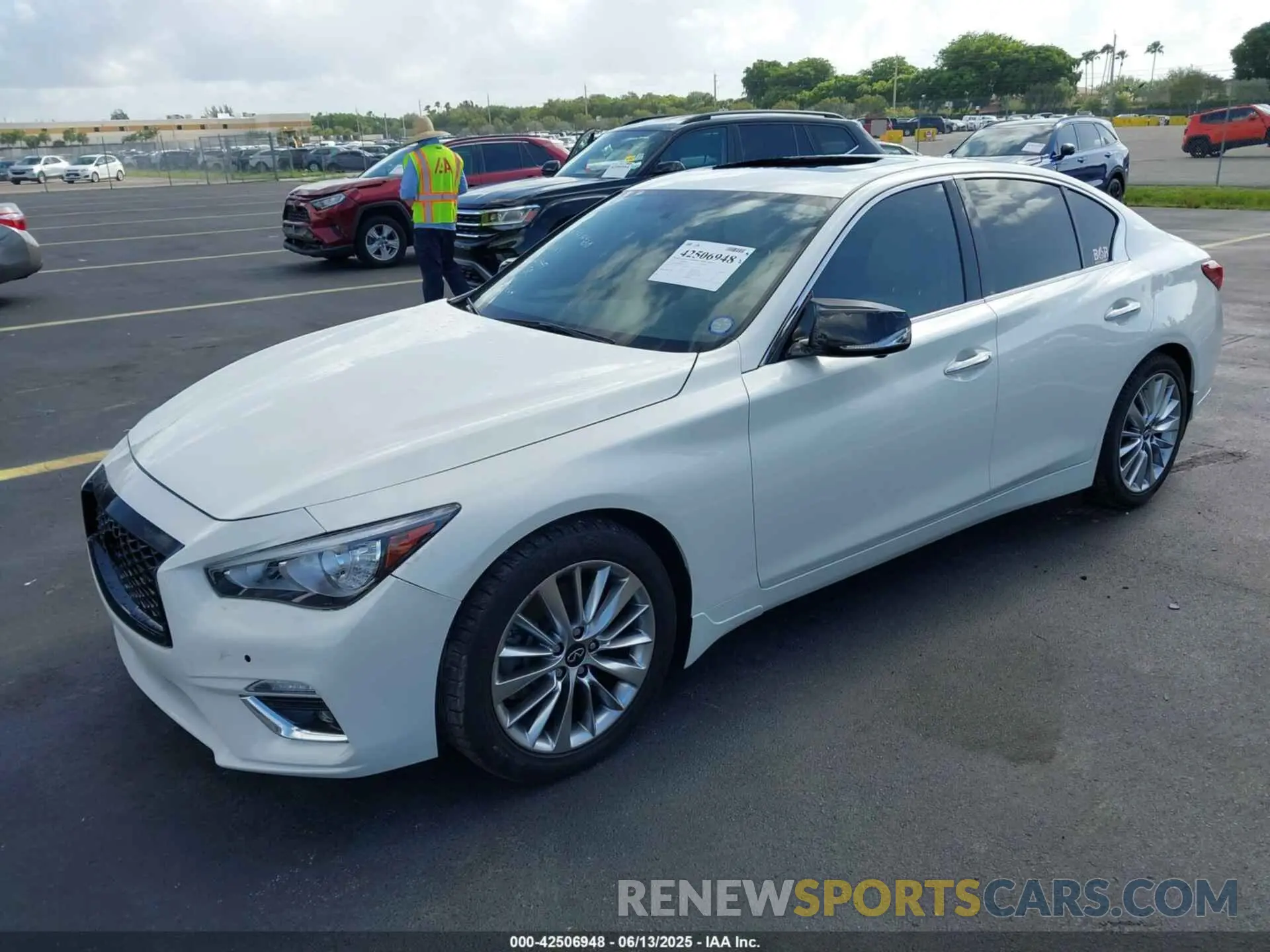 2 Photograph of a damaged car JN1EV7BP3MM703264 INFINITI Q50 2021