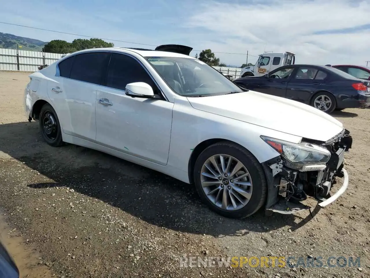 4 Photograph of a damaged car JN1EV7BP3MM703409 INFINITI Q50 2021