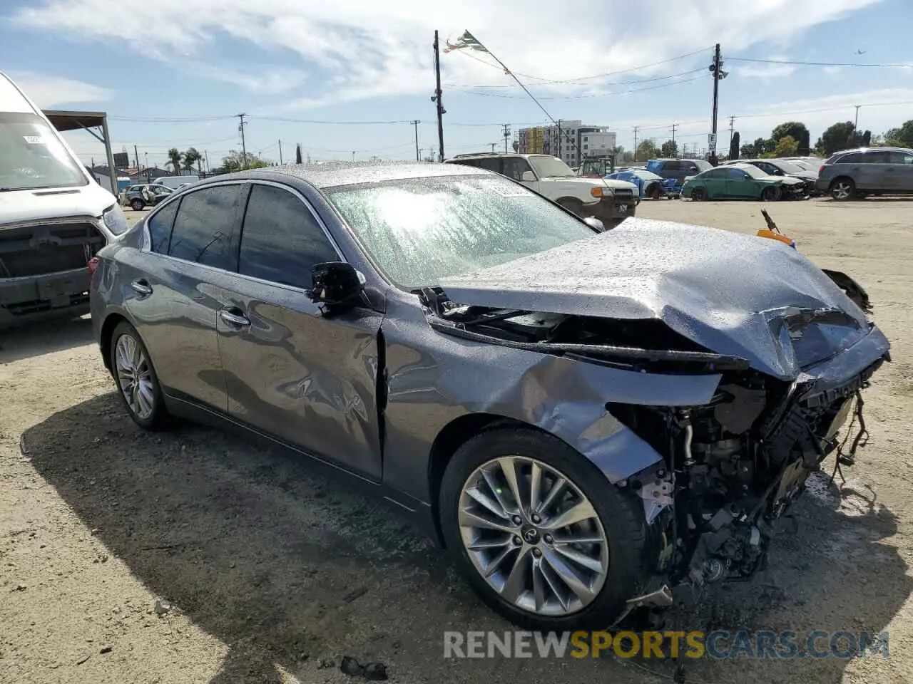 4 Photograph of a damaged car JN1EV7BP3MM706570 INFINITI Q50 2021