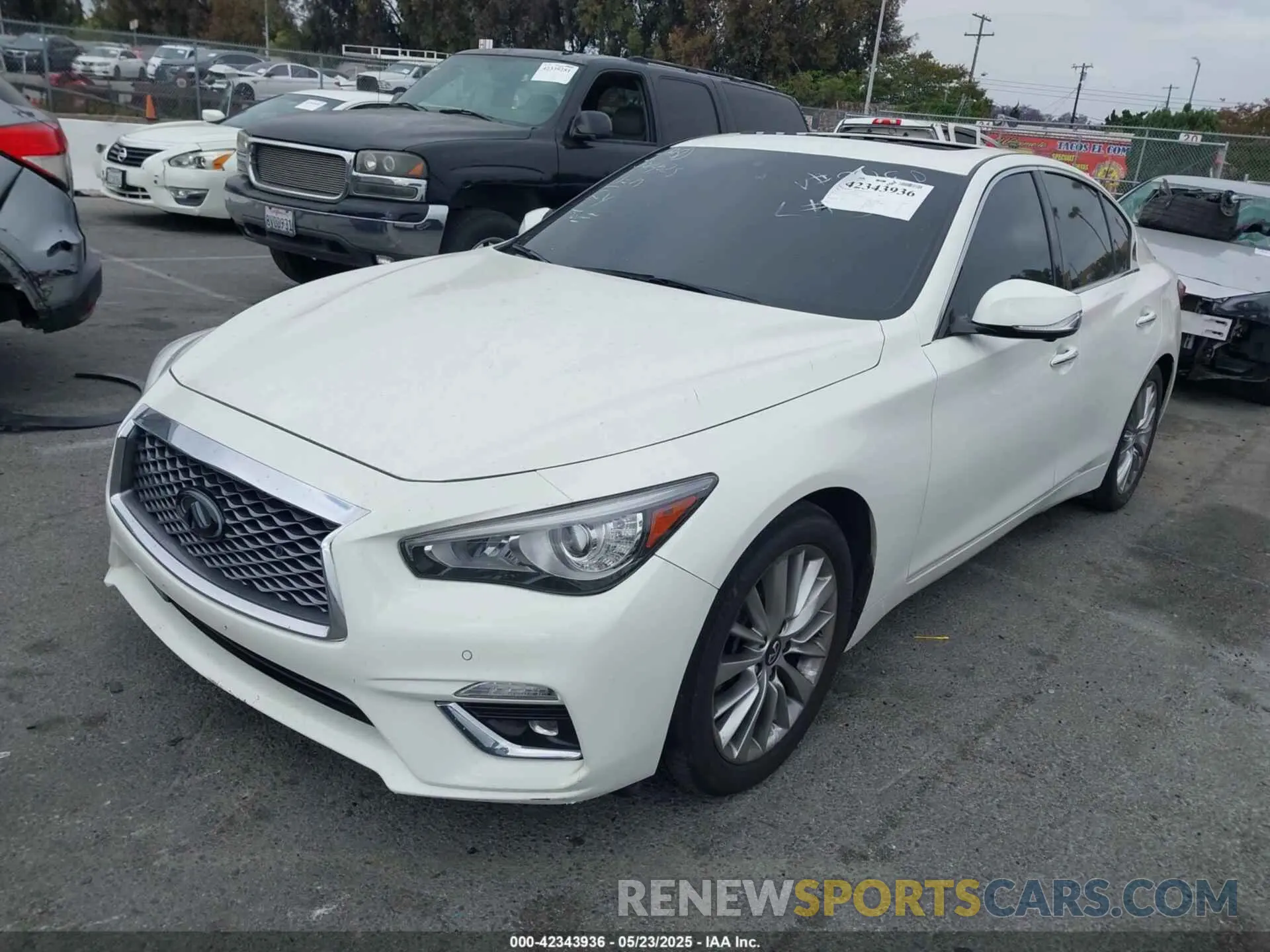 2 Photograph of a damaged car JN1EV7BP4MM702480 INFINITI Q50 2021