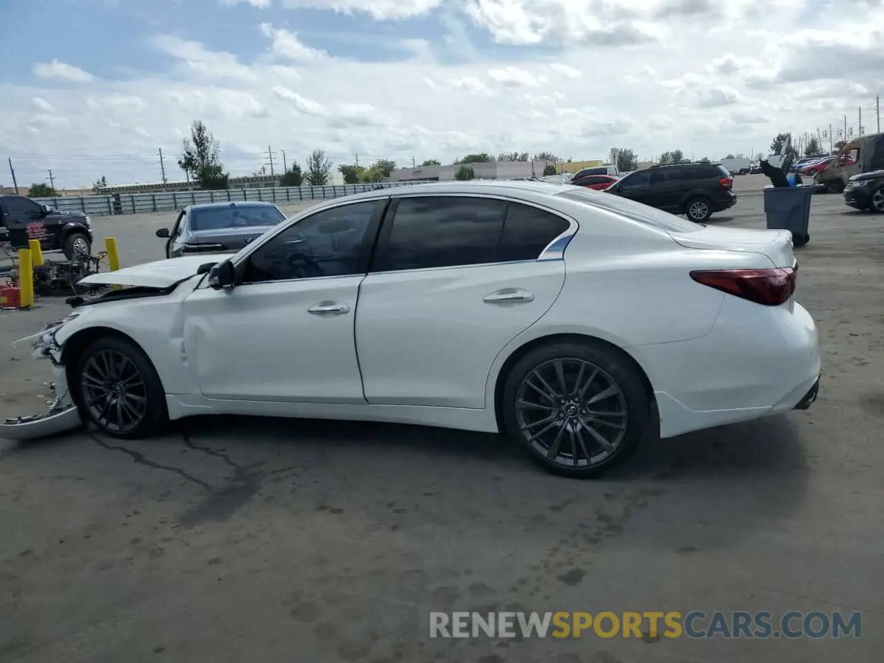 2 Photograph of a damaged car JN1EV7BP4MM702608 INFINITI Q50 2021