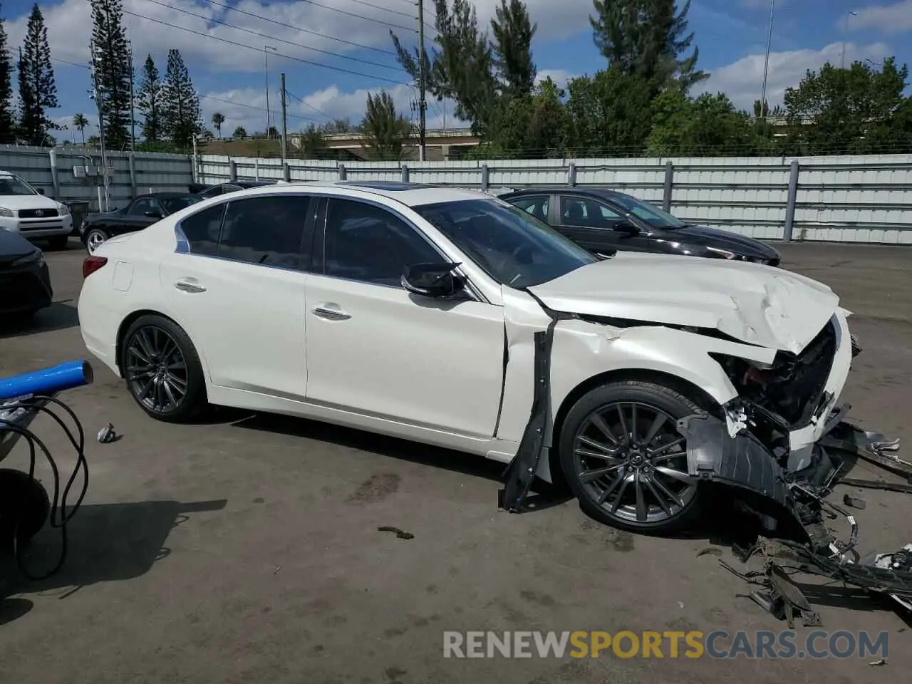 4 Photograph of a damaged car JN1EV7BP4MM702608 INFINITI Q50 2021