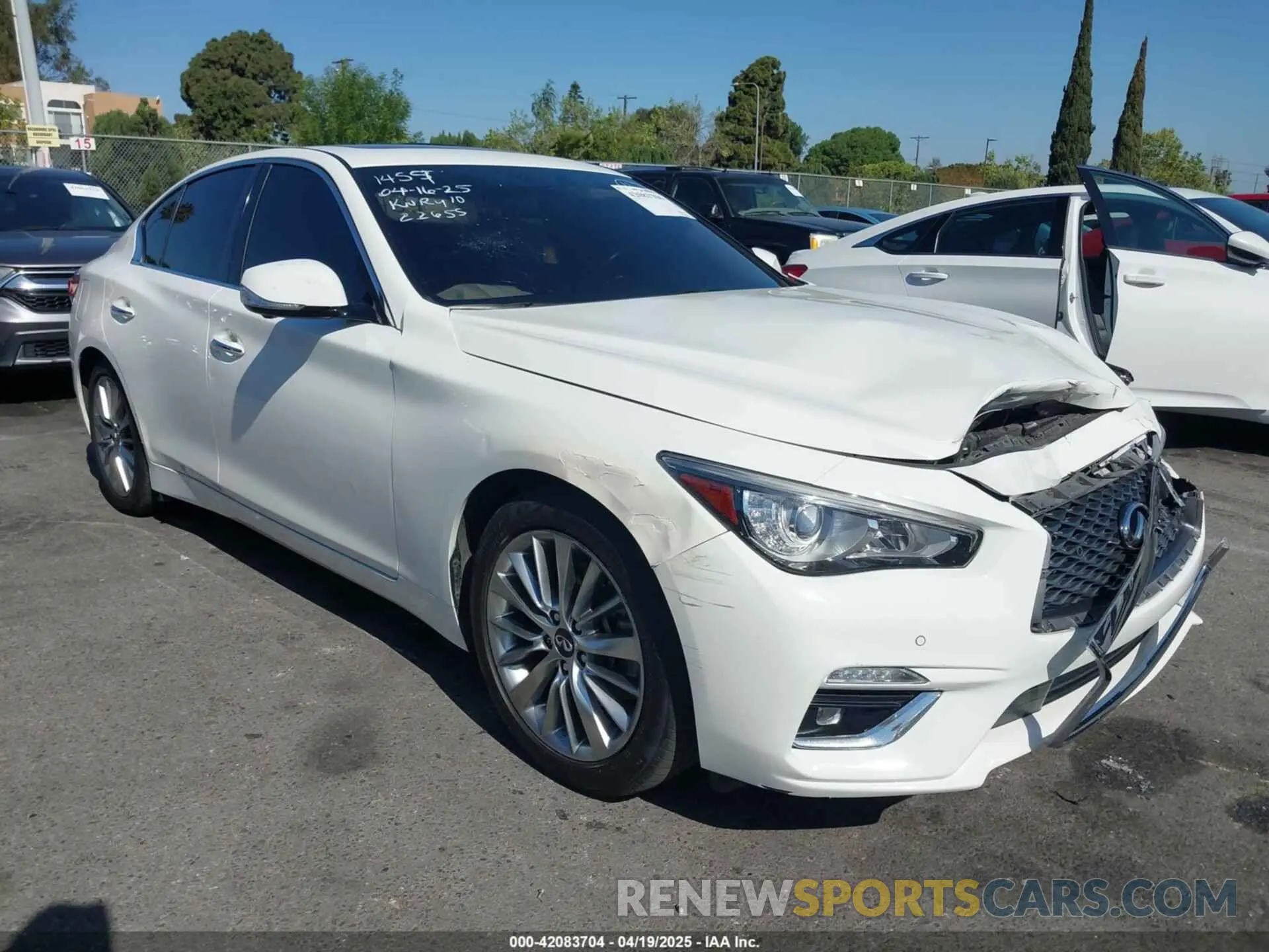 1 Photograph of a damaged car JN1EV7BP4MM704178 INFINITI Q50 2021