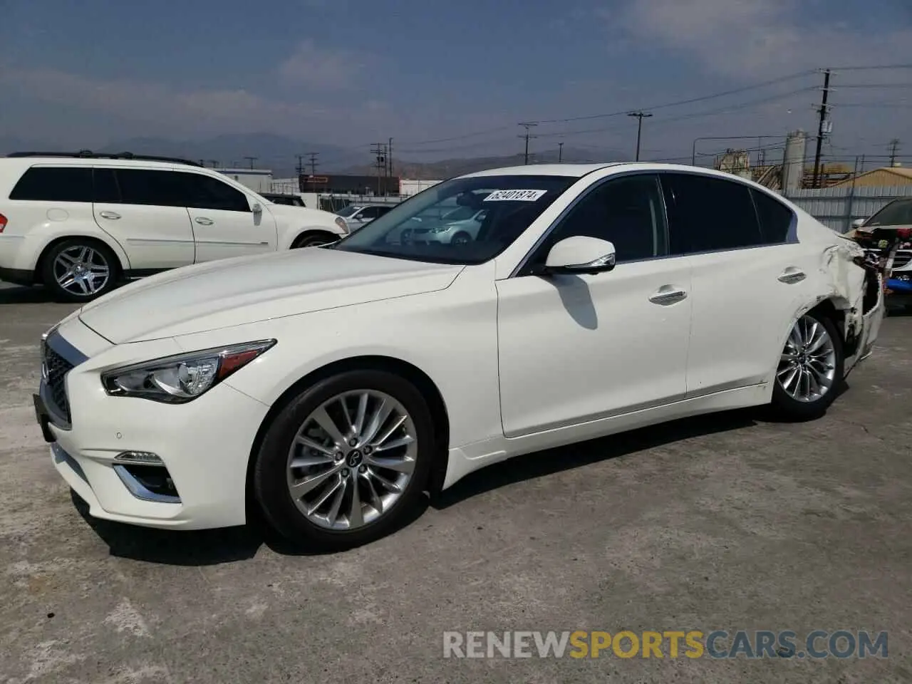 1 Photograph of a damaged car JN1EV7BP4MM707520 INFINITI Q50 2021