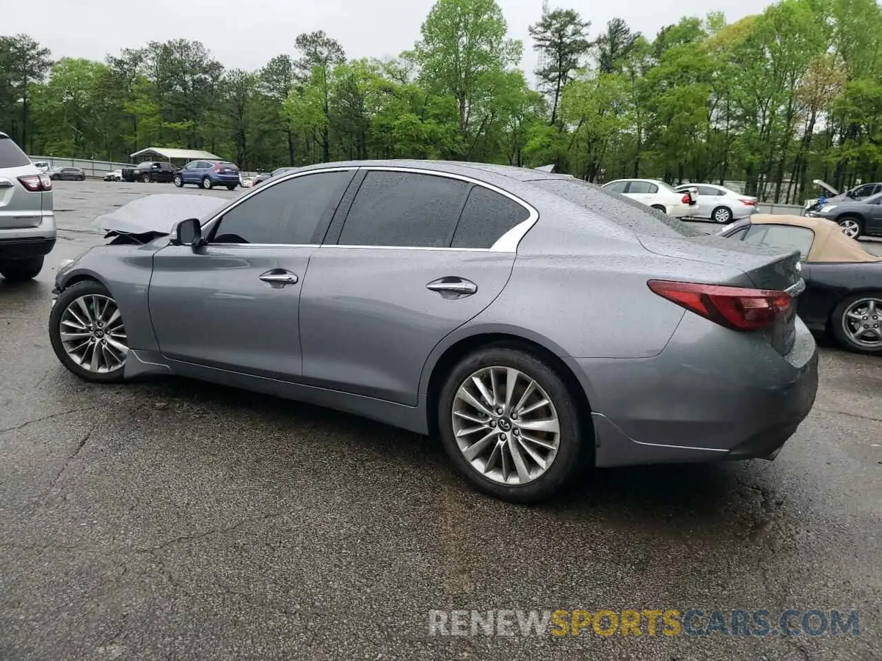 2 Photograph of a damaged car JN1EV7BP6MM701380 INFINITI Q50 2021