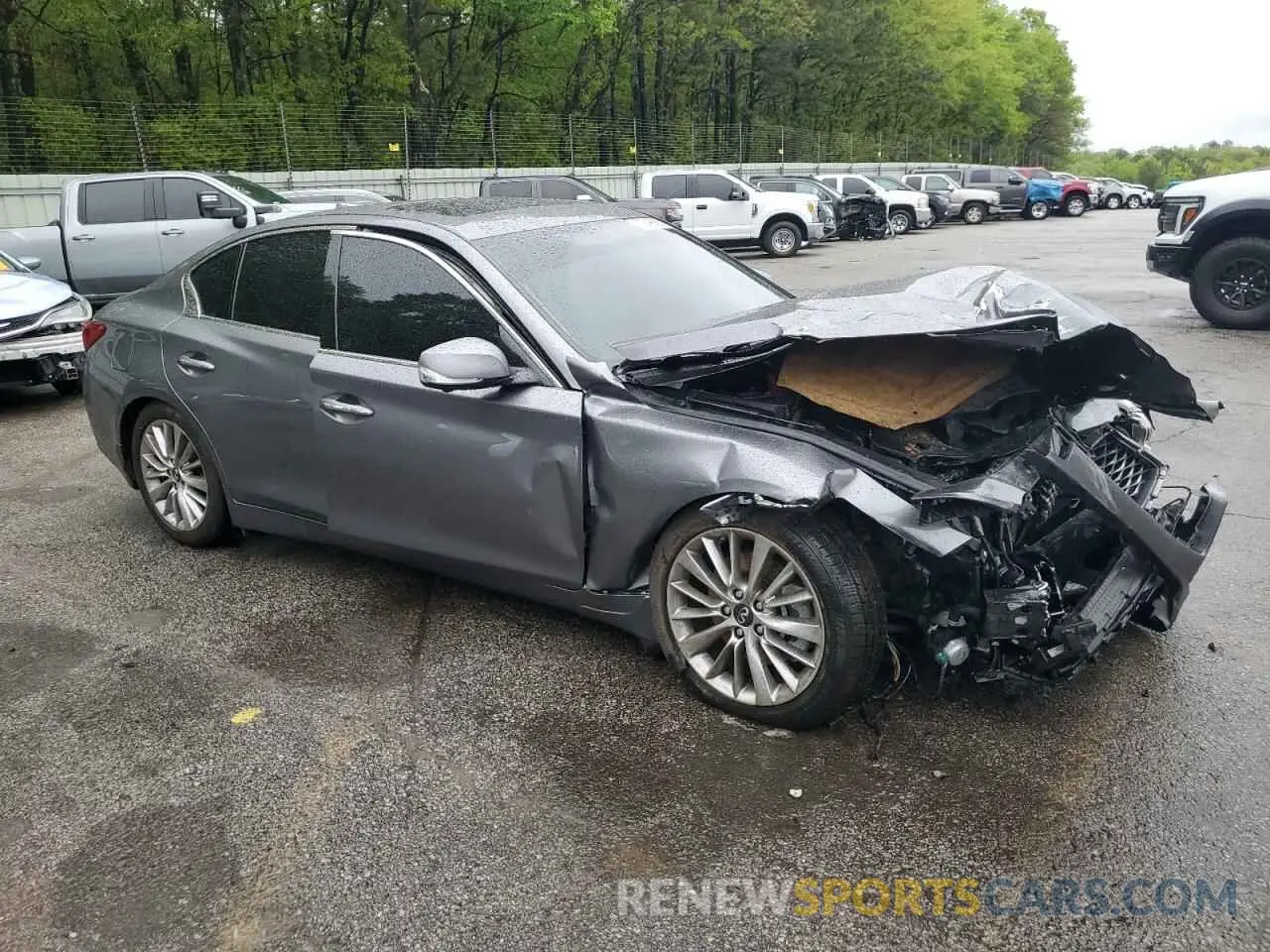 4 Photograph of a damaged car JN1EV7BP6MM701380 INFINITI Q50 2021