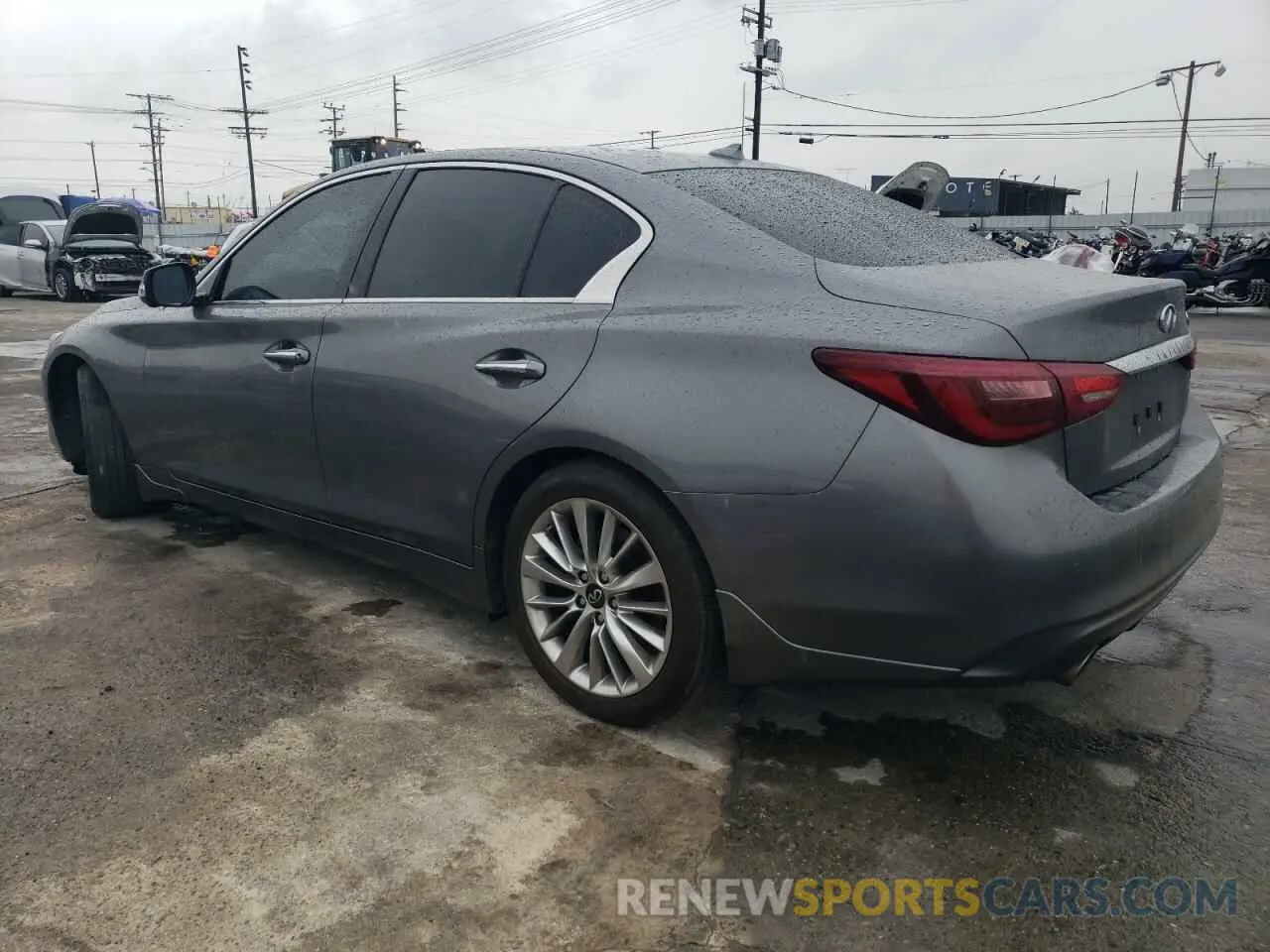 2 Photograph of a damaged car JN1EV7BP6MM701895 INFINITI Q50 2021