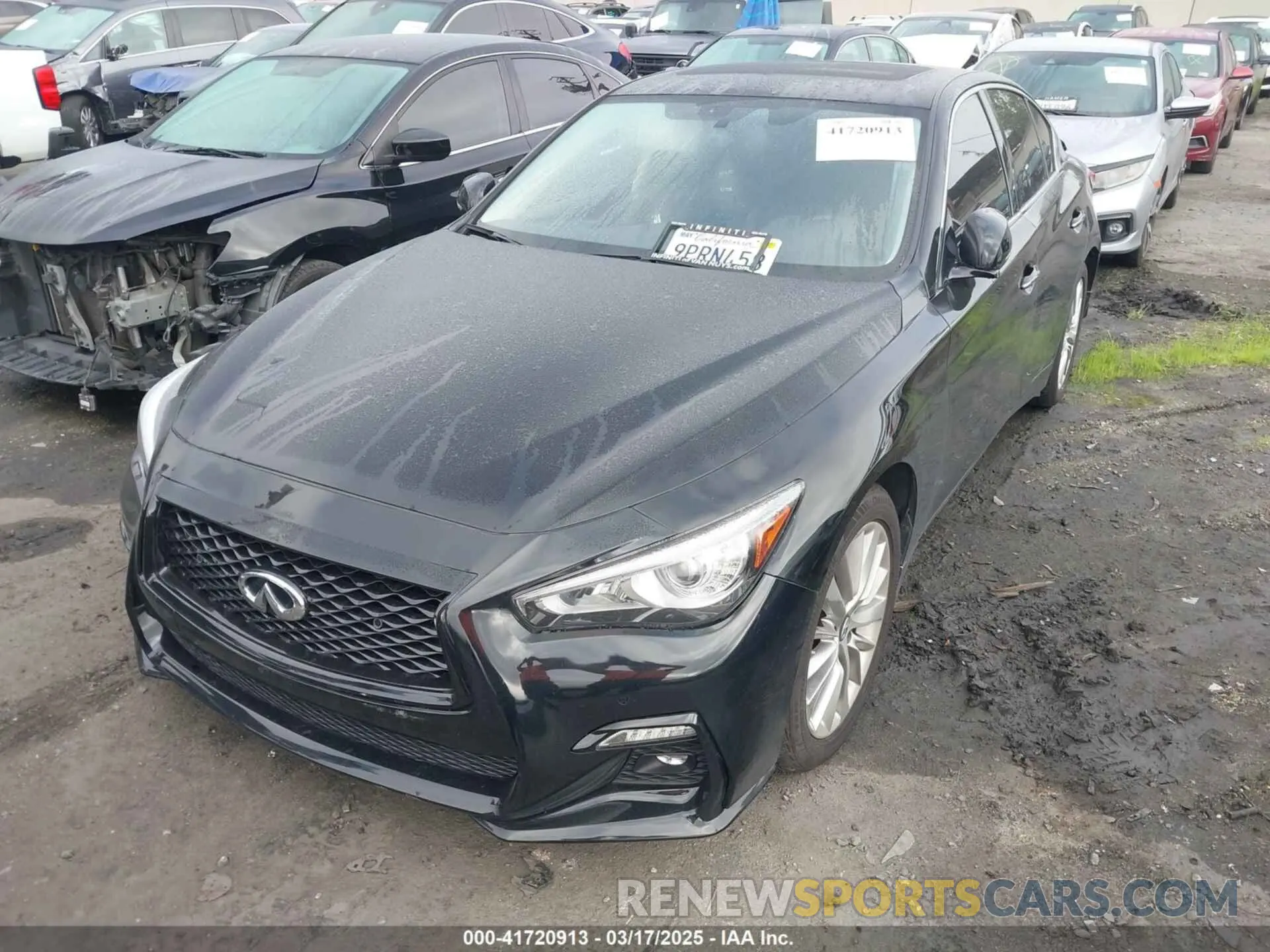 2 Photograph of a damaged car JN1EV7BP6MM702075 INFINITI Q50 2021
