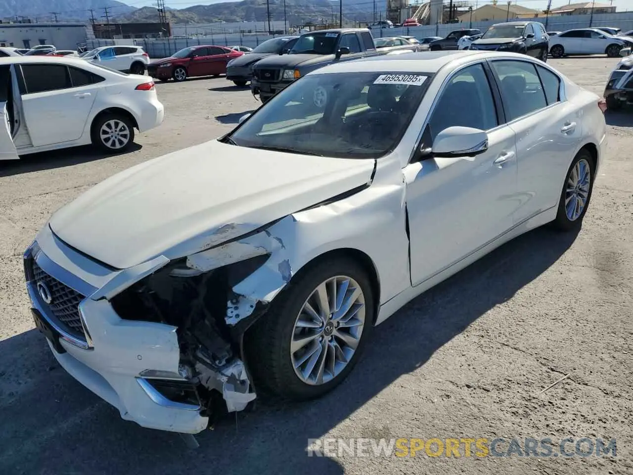 1 Photograph of a damaged car JN1EV7BP6MM703825 INFINITI Q50 2021