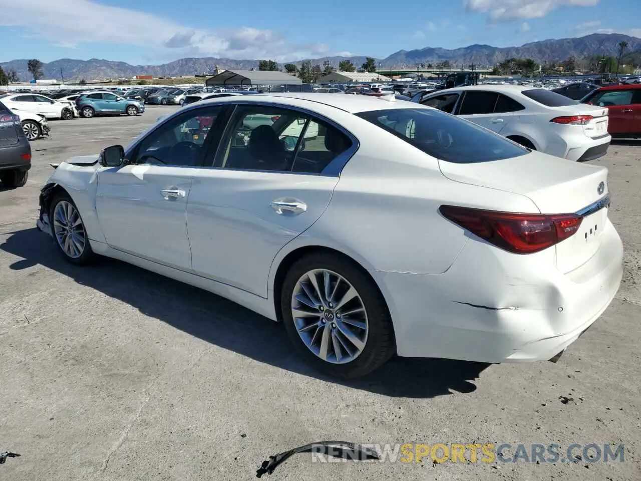 2 Photograph of a damaged car JN1EV7BP6MM703825 INFINITI Q50 2021