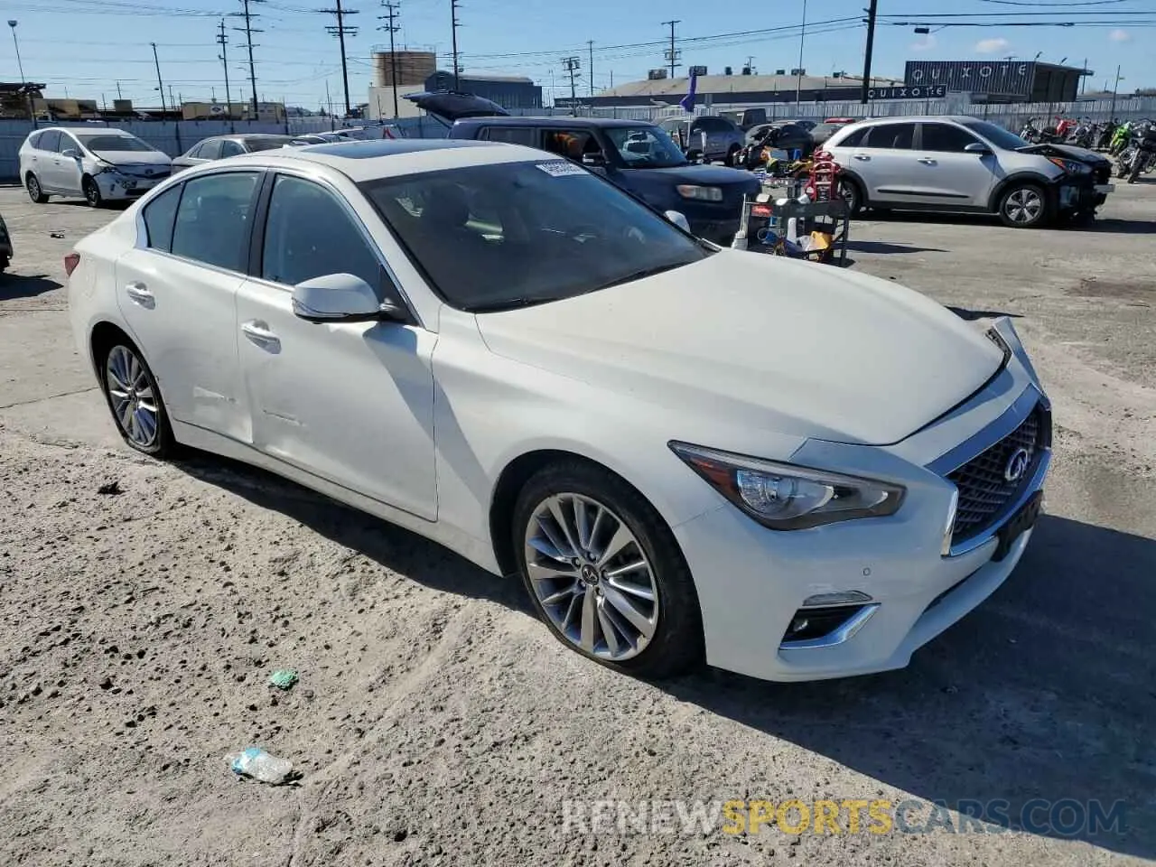 4 Photograph of a damaged car JN1EV7BP6MM703825 INFINITI Q50 2021