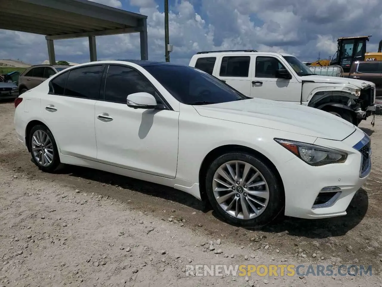 4 Photograph of a damaged car JN1EV7BP6MM704845 INFINITI Q50 2021