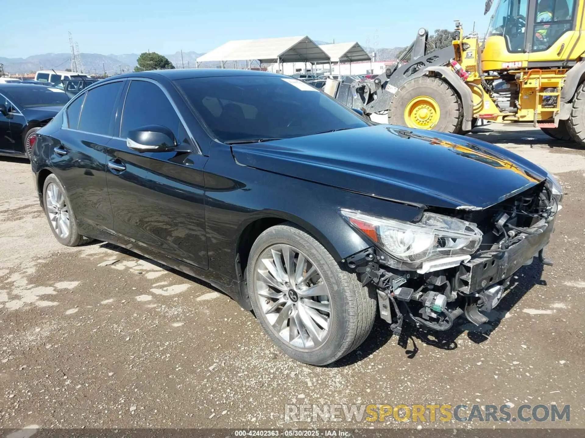 1 Photograph of a damaged car JN1EV7BP6MM705915 INFINITI Q50 2021