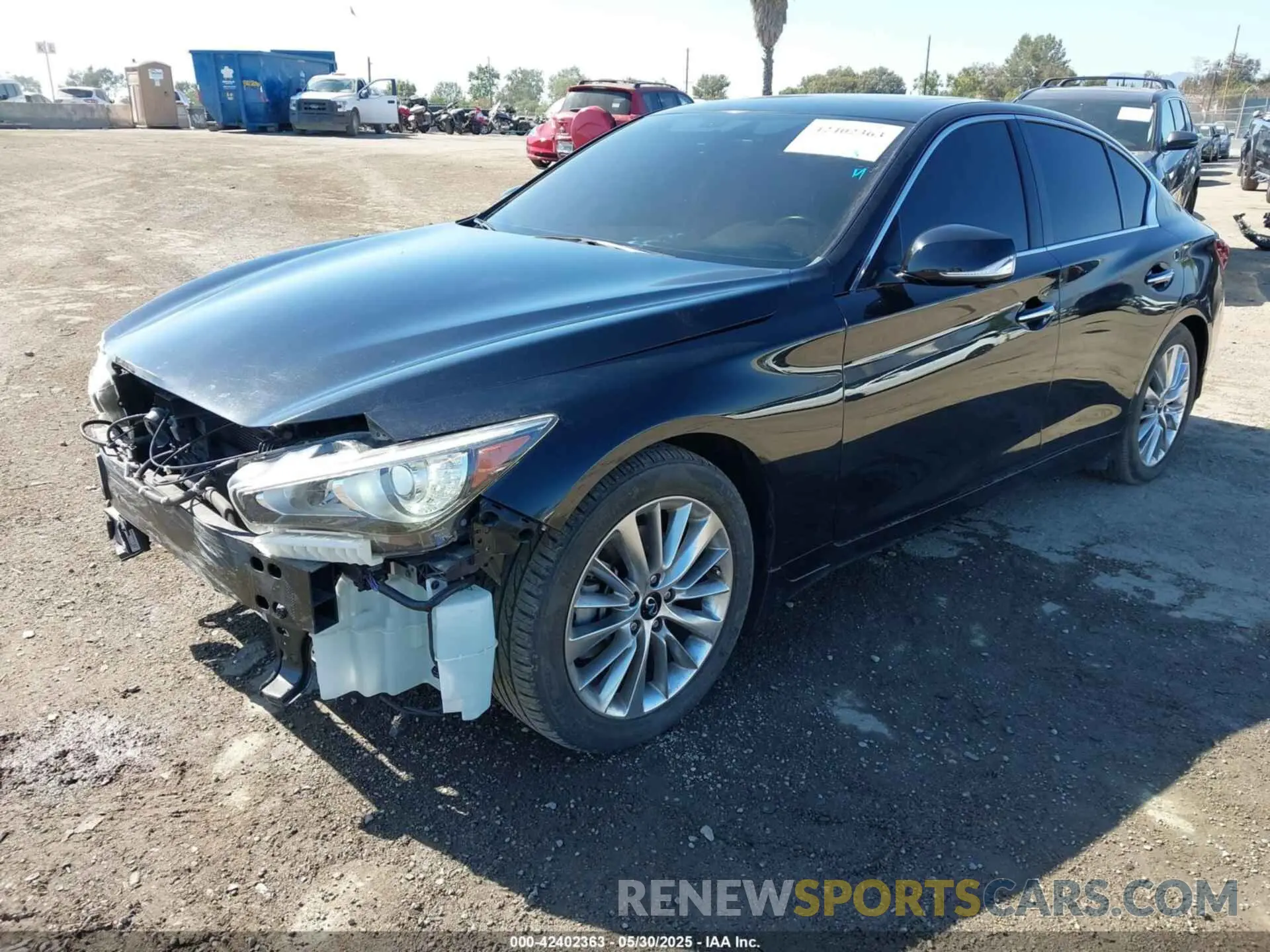 2 Photograph of a damaged car JN1EV7BP6MM705915 INFINITI Q50 2021