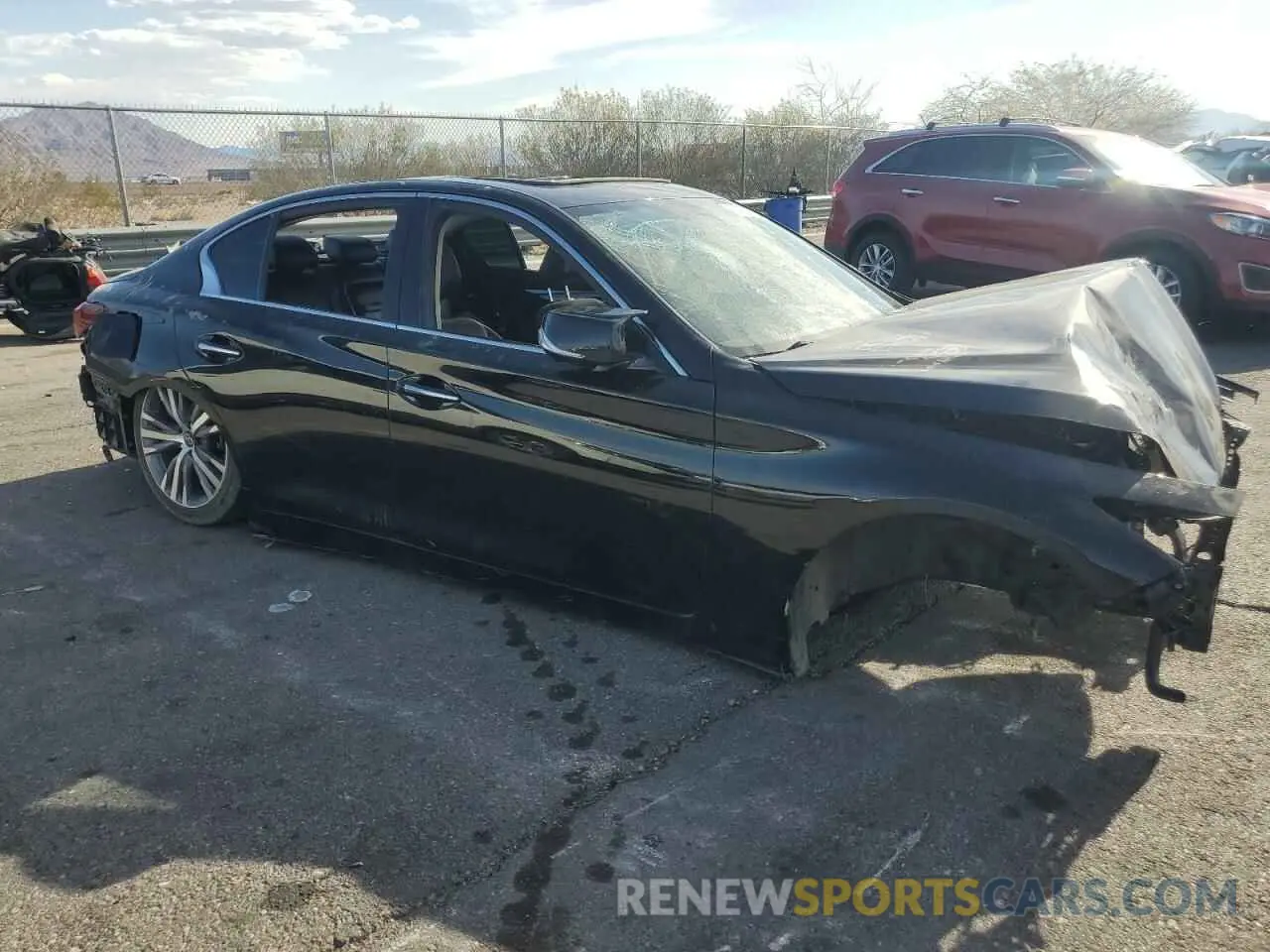 4 Photograph of a damaged car JN1EV7BP7MM703722 INFINITI Q50 2021