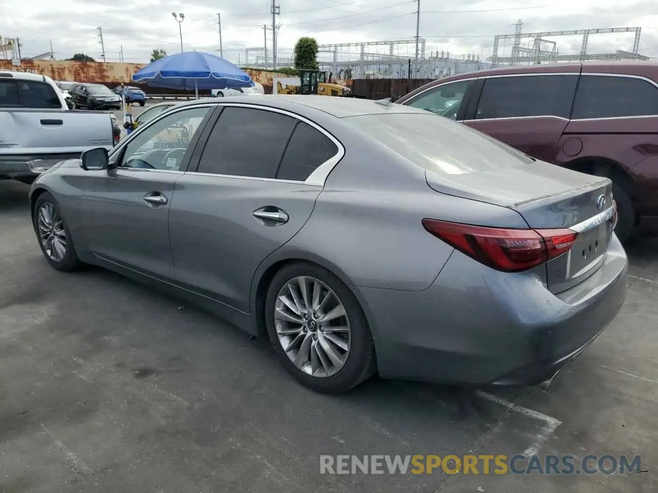 2 Photograph of a damaged car JN1EV7BP8MM702871 INFINITI Q50 2021
