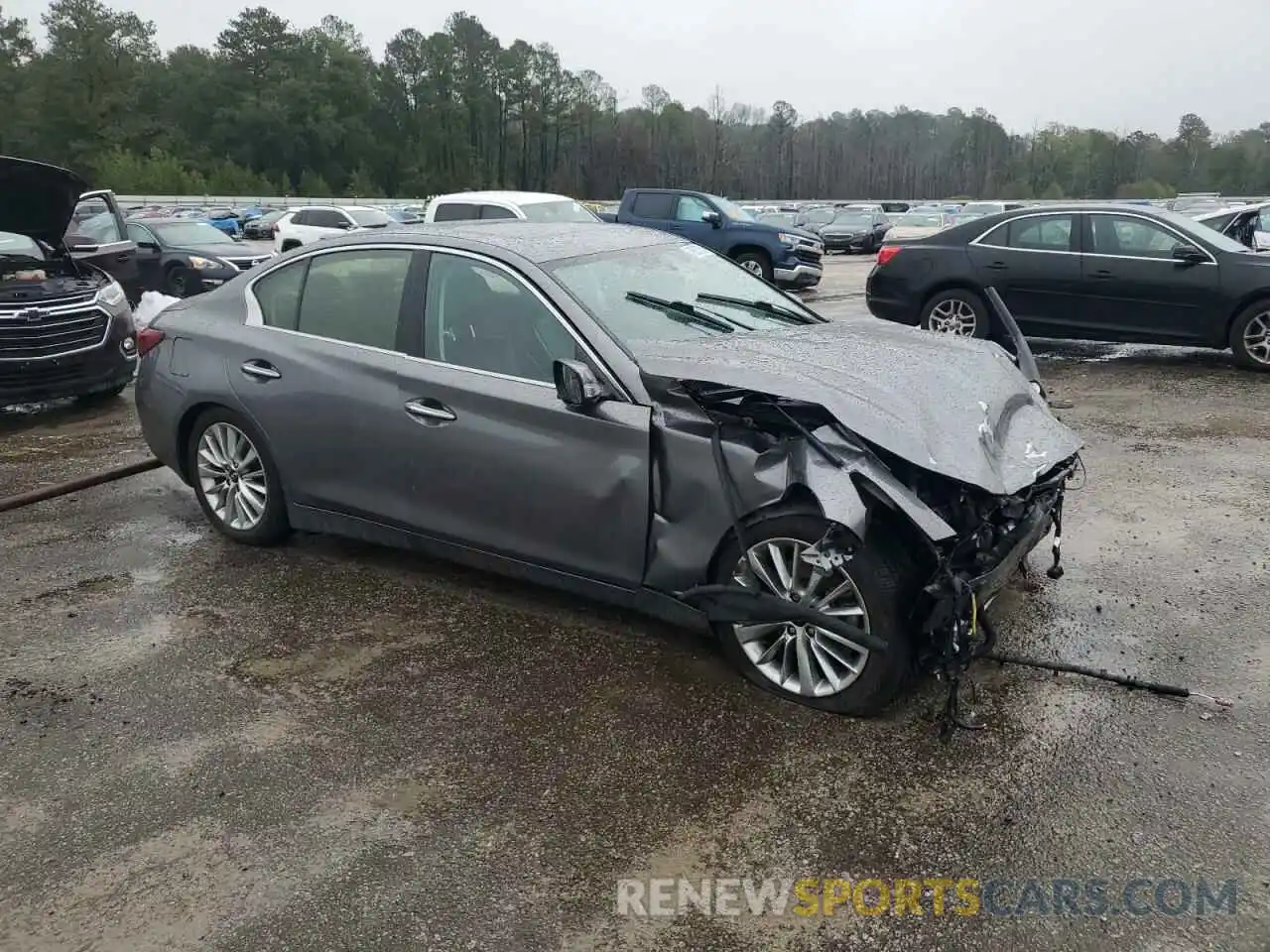 4 Photograph of a damaged car JN1EV7BP8MM703146 INFINITI Q50 2021