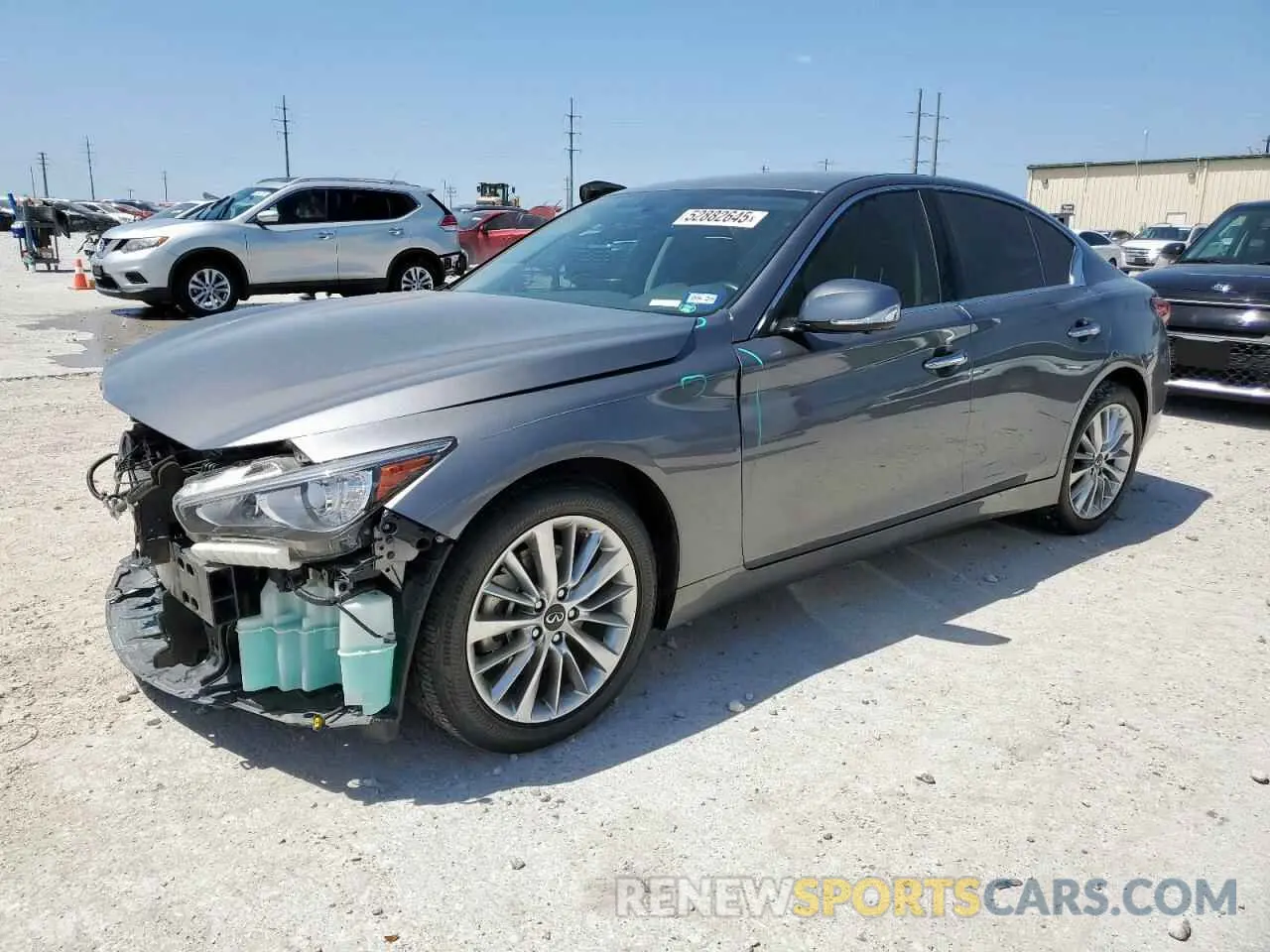 1 Photograph of a damaged car JN1EV7BP8MM705866 INFINITI Q50 2021