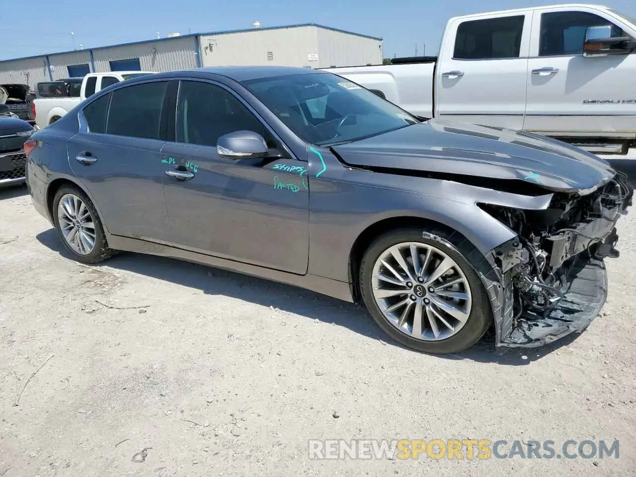 4 Photograph of a damaged car JN1EV7BP8MM705866 INFINITI Q50 2021