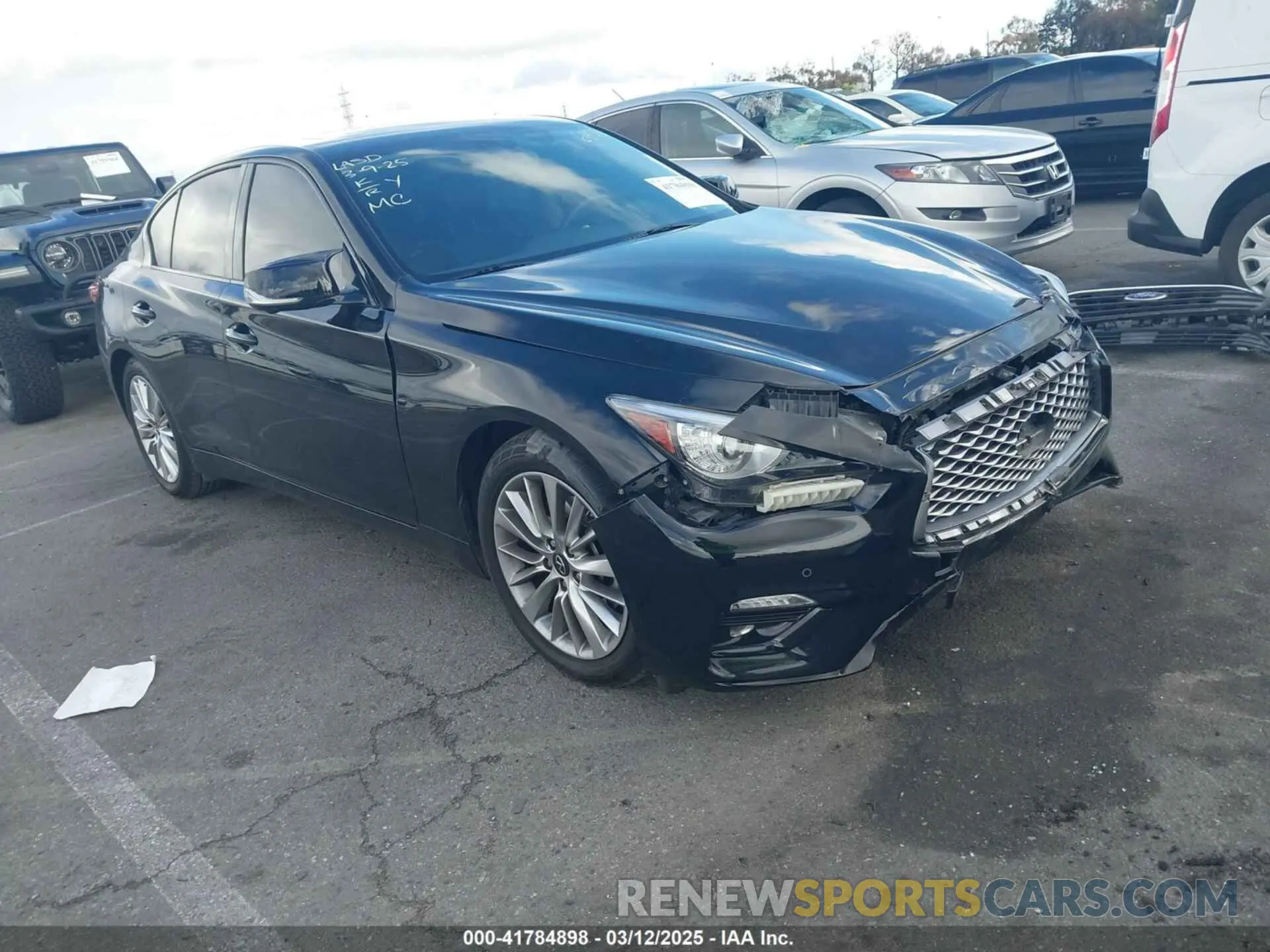 1 Photograph of a damaged car JN1EV7BP8MM706855 INFINITI Q50 2021