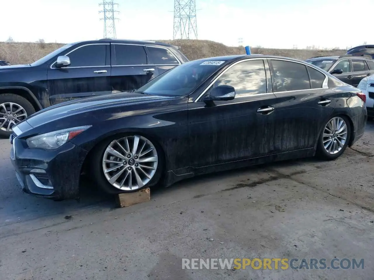 1 Photograph of a damaged car JN1EV7BP9MM700661 INFINITI Q50 2021