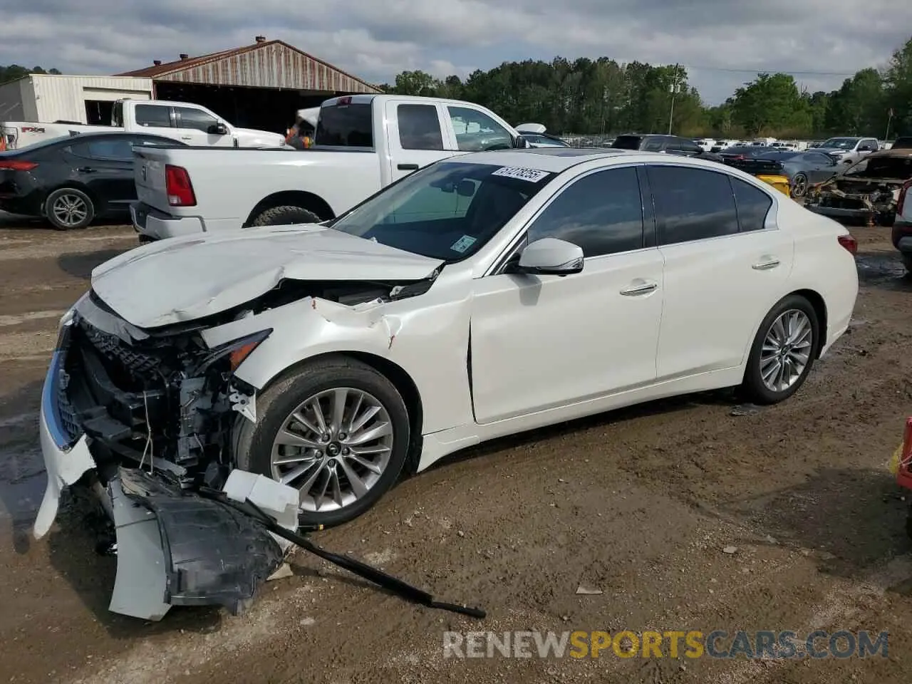 1 Photograph of a damaged car JN1EV7BP9MM700840 INFINITI Q50 2021
