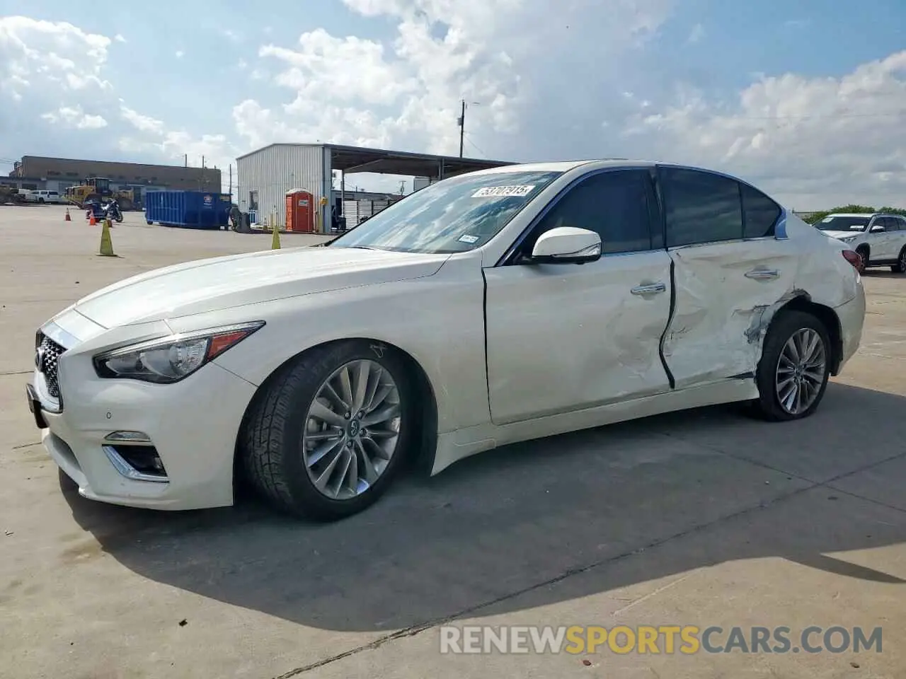 1 Photograph of a damaged car JN1EV7BP9MM701762 INFINITI Q50 2021